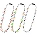 Traplace 3PCS Light Up Christmas Necklace 3 Glow Modes Multicolor Xmas Accessories 3 Kinds of Party Favors Santa Claus Snowman Tree Designs Xmas Light Decorations for Ugly Sweater Festive Party Supplies - Image 2