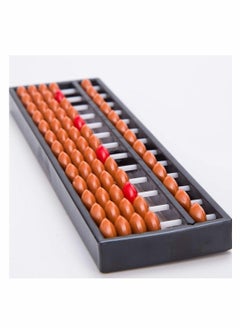KASTWAVE 2pcs Vintage Wooden Abacus 13 Rods Wood Soroban with Reset Button Chinese Japanese Calculator Counting Tool for Kid Educational Brain Teaser Toys Gift Brown  - Image 5