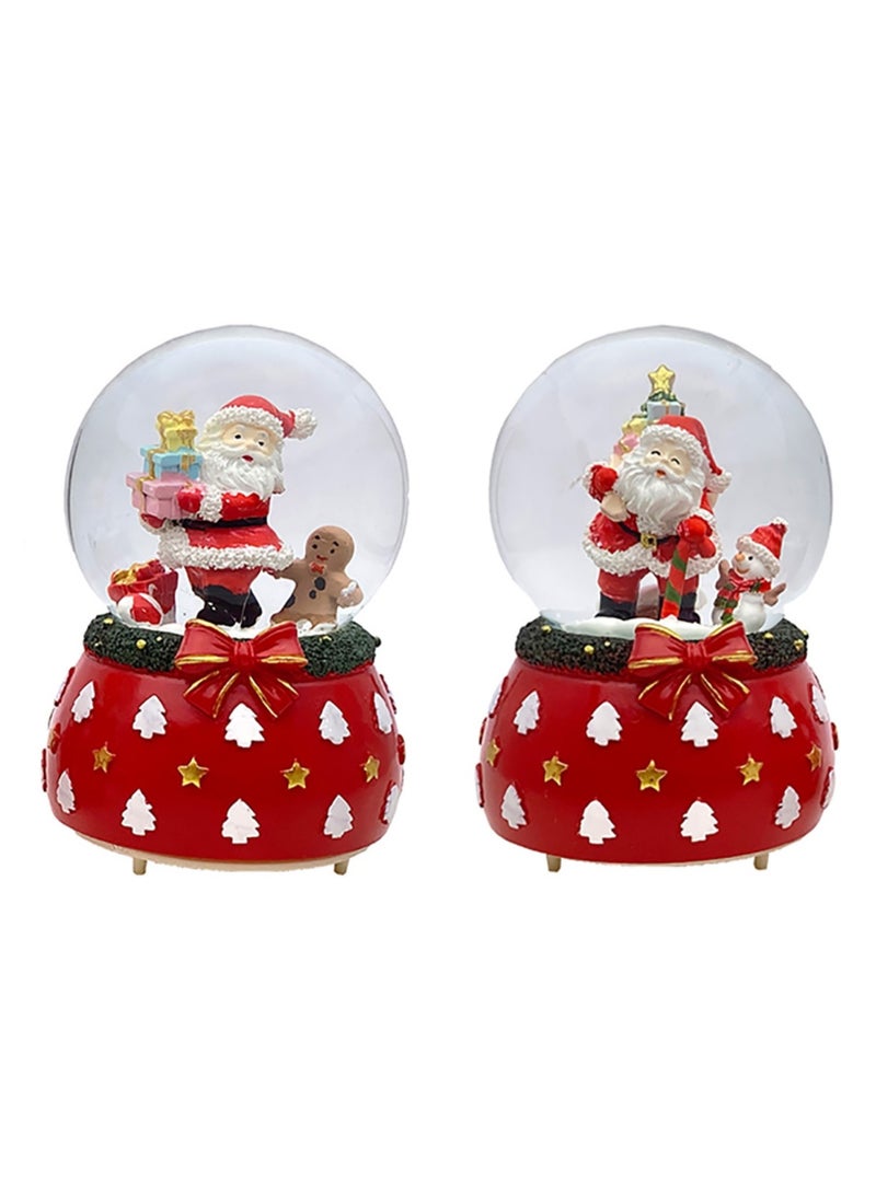 Crystal Christmas Lamp Santa Claus Santa and Snowman LED Santa Claus and Santa - Image 2
