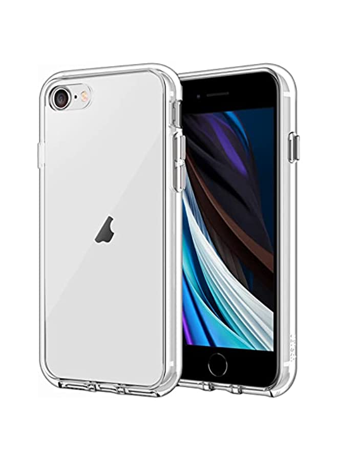JETech Case for iPhone SE 3/2 (2022/2020 Edition), iPhone 8 and iPhone 7, 4.7-Inch, Non-Yellowing Shockproof Phone Bumper Cover, Anti-Scratch Clear Back (Clear) - Image 1