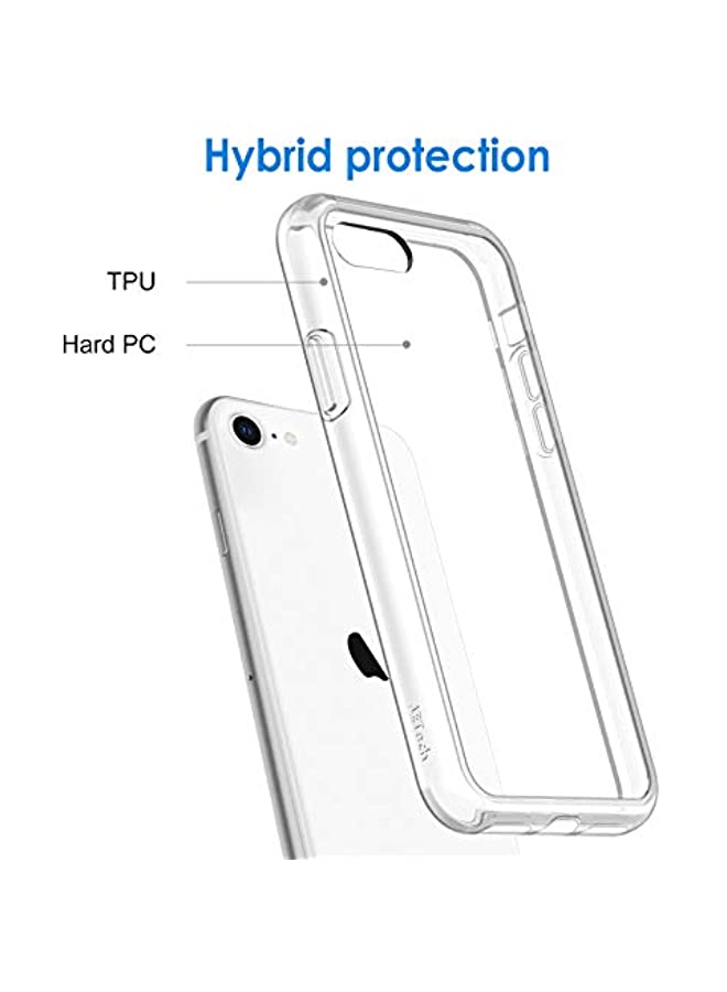 JETech Case for iPhone SE 3/2 (2022/2020 Edition), iPhone 8 and iPhone 7, 4.7-Inch, Non-Yellowing Shockproof Phone Bumper Cover, Anti-Scratch Clear Back (Clear) - Image 3