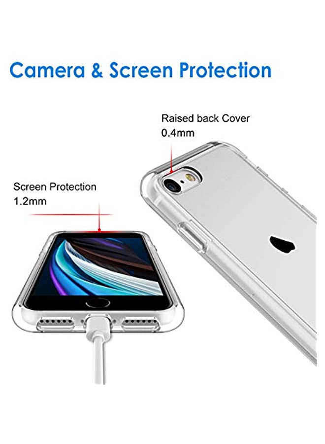 JETech Case for iPhone SE 3/2 (2022/2020 Edition), iPhone 8 and iPhone 7, 4.7-Inch, Non-Yellowing Shockproof Phone Bumper Cover, Anti-Scratch Clear Back (Clear) - Image 5