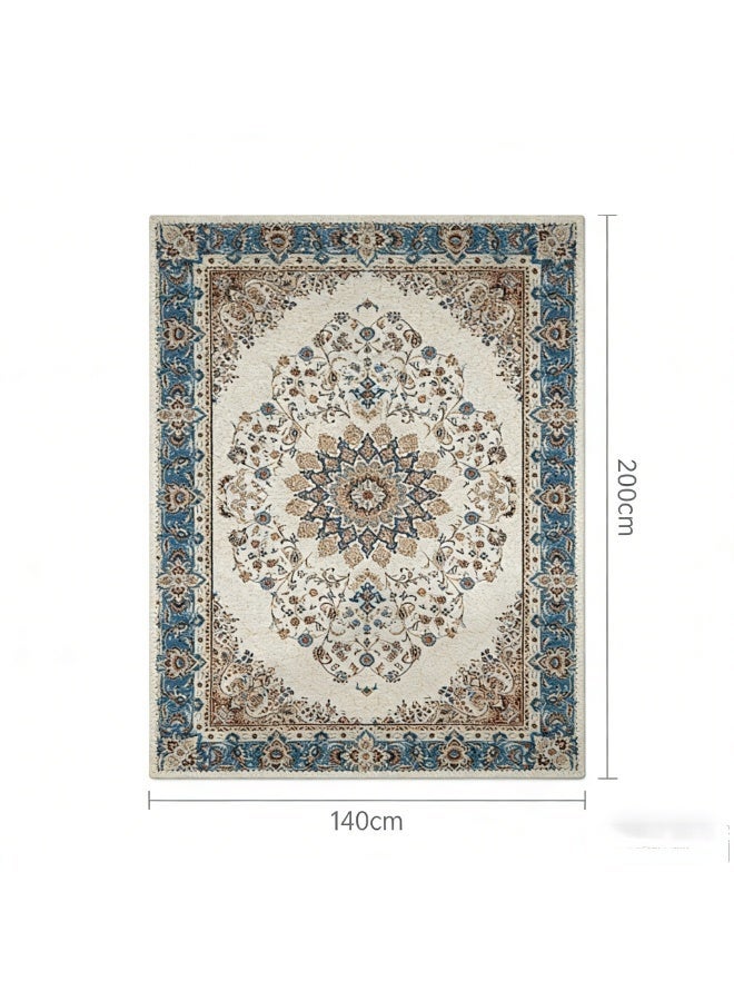 سجادة فاخرة كلاسيكية بأسلوب الشرق الأوسط والأوروبي | سجادة كريستا مقاومة للانزلاق 200×140 سم لزينة المنزل - Image 4