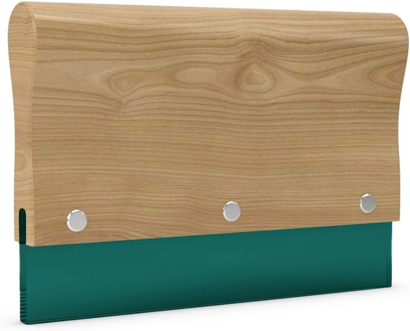 Screen Print Direct Ecotex Wooden Screen Printing Squeegee 12" - 70 Durometer Rubber Squeegee for Screen Printing Screens, Ink Scraper for Frames, Durable Clear Blade Squeegee for Silk Screens - Screen Printing Supplies - Image 2
