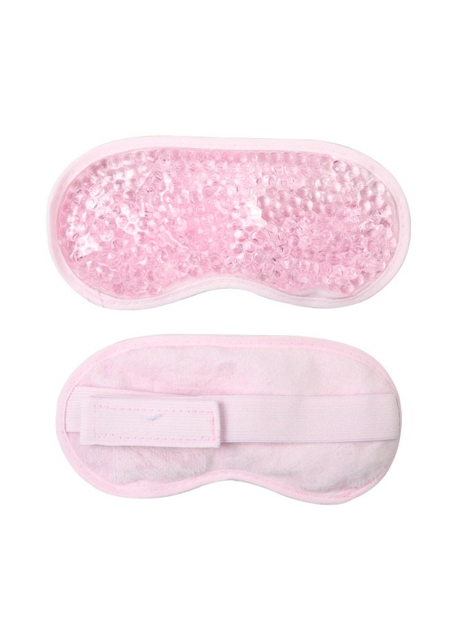 Hot And Cold Therapy Gel Beads Ice Eye Mask Cooling Gel Ice Eye Mask Reusable Hot Cold Pack Compress For Stress Relief Headaches Migraines Puffiness Dark Circles Puffy Eye And Dry Eyes Pink - Image 1