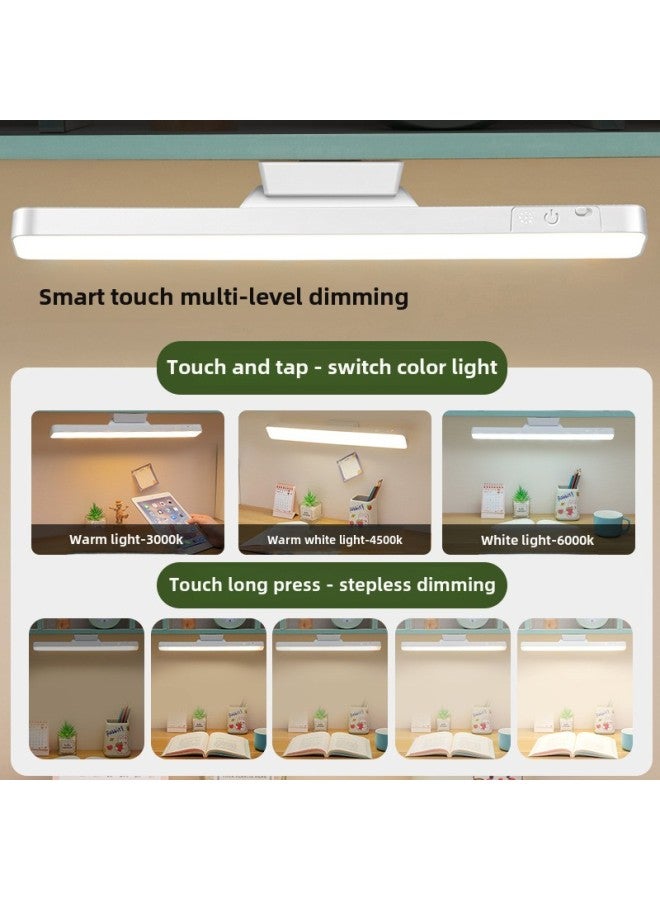 Student Dormitory LED Intelligent Desk Lamp Special Eye Protection For Learning Magnetic Suction Dormitory Desk Cool Lamp Charging Bedside Lamp-Specifications:Rechargeable Model-white - Image 5
