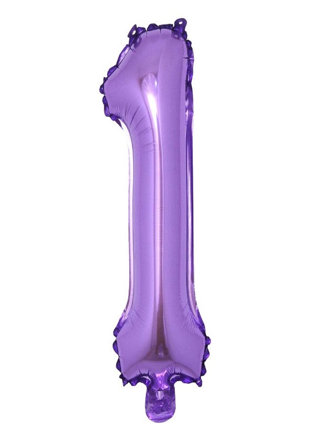 RUIANSI 16 inch Purple Alphabet Letter and Number Balloons Set Package, Aluminum Hanging Foil Film Banner Mylar Balloon for Birthday Party Decoration Custom Word (A-Z, 0-9) (16 Inch Purple 1) - Image 1