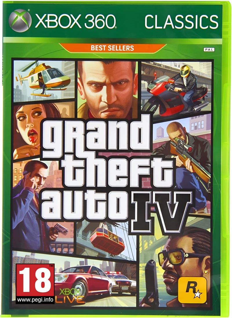 Games Grand Theft Auto IV (XBOX 360) 