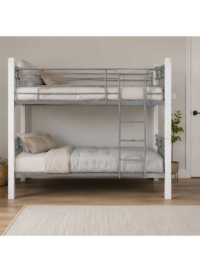 SUNLIT HOME VIENA Solid wood metal Bunk Bed | Sturdy Modern Design Wooden Single Bed Frame 190X90 Cm - Image 3