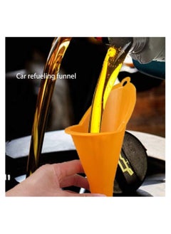 SYOSI Car Refueling Long Funnel, 6 Pcs Plastic Funnel Kit, Automotive Funnel Universal Long Mouth Funnel Gas Funnels Portable Gasoline Engine Funnel Long Neck Funnel Fuel Funnel for Car Motorcycle  - Image 3