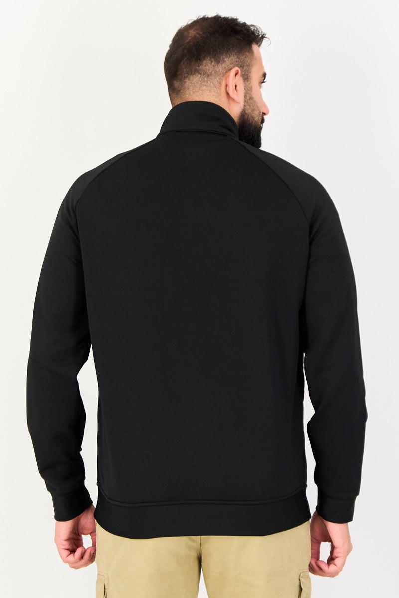 Lyle & Scott جاكيت بومبر للرجال بشعار العلامة التجارية، أسود - Image 4