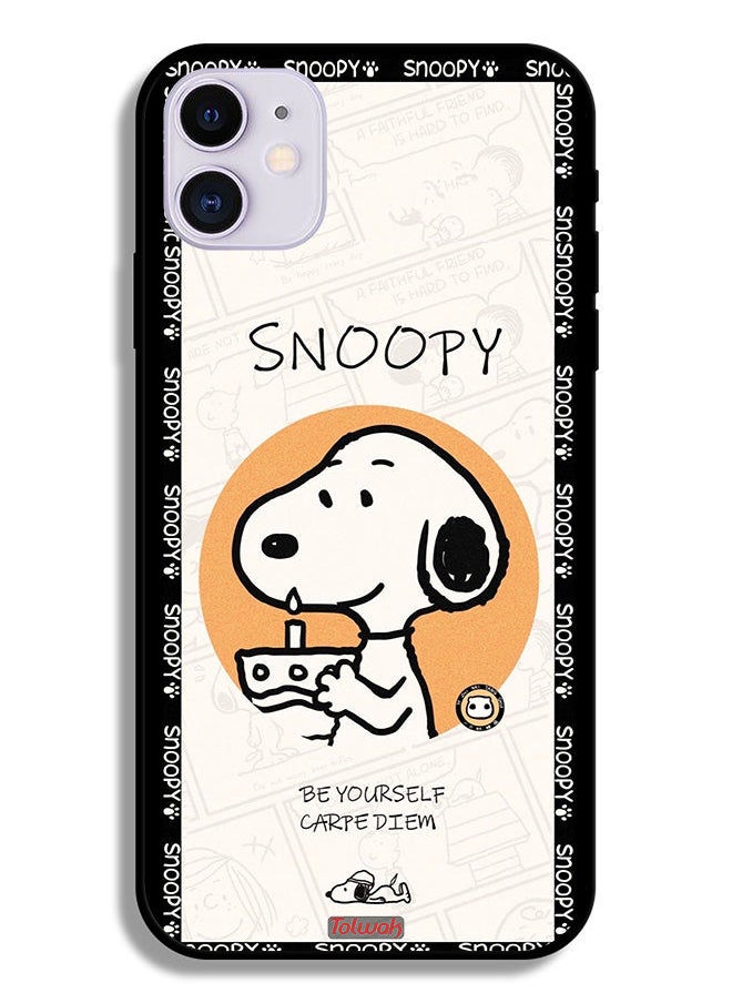 Tolwak - Apple iPhone 12 Protective Case Snoopy Be Yourself - Image 1