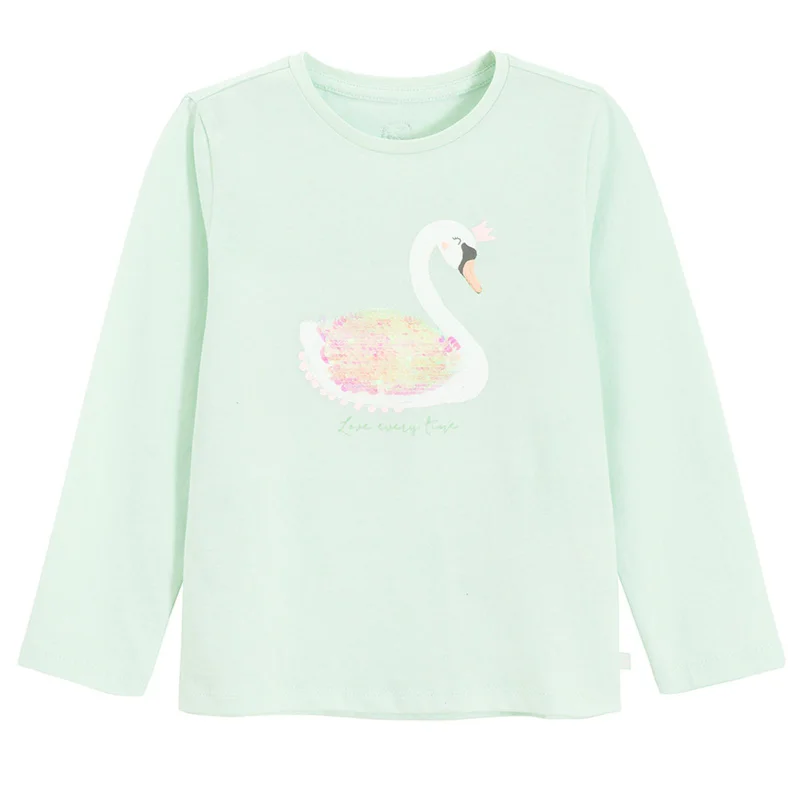 Cool Club GREEN COTTON T-SHIRT L/S