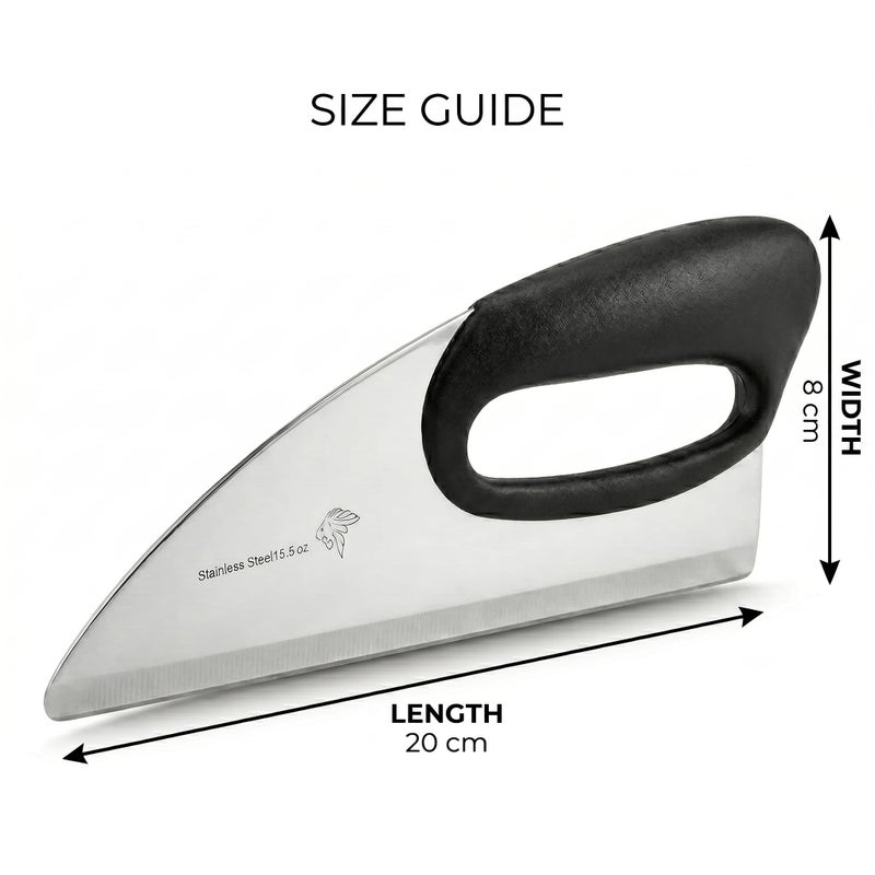 Professional Stainless Steel Kitchen Knife – Sharp Rust Resistant Blade with Comfortable Non-Slip Handle – Cutting Vegetables, Fruits, Pastrami, Pizza and Cheese - Image 5