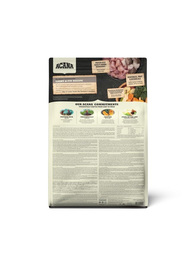 (أسنى) طعام أكانا لايت آند فيت الجاف للكلاب، خالي من الحبوب، مناسب لجميع مراحل الحياة، مكونات طازجة أو خام، 2 كجم - Image 2