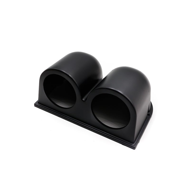 Generic Factory Direct supply car modification universal instrument frame 52MM black two-hole instrument seat porous instrument cover Black