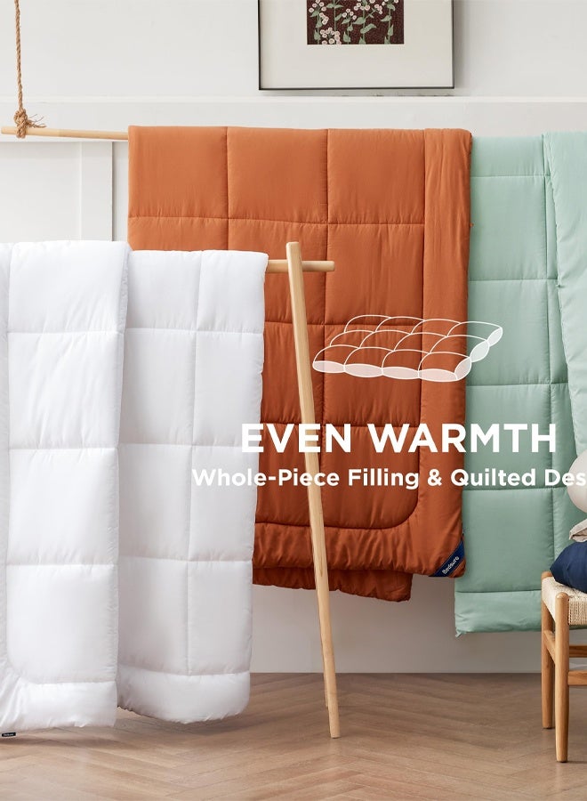 لحاف،لحاف من الألياف الدقيقة أبيض بحجم كوين مقاس لحاف من الألياف الدقيقة أبيض 200X230 سنتيمتر - view 5