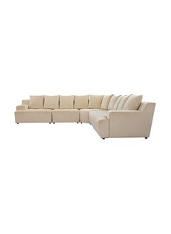 ROYAL FURNITURE Chemex corner sofa set in Fabric grey color, 6 seater compatible  - Image 3