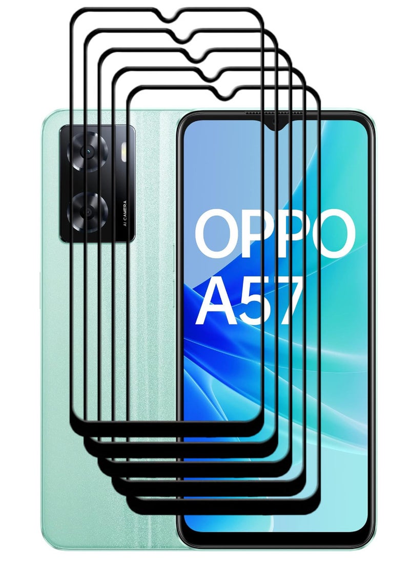 ACLIX 5 Pieces Antistatic ESD Dustproof Premium Quality High Definition Tempered Glass Screen Protector Designed For Oppo A57 - Image 1