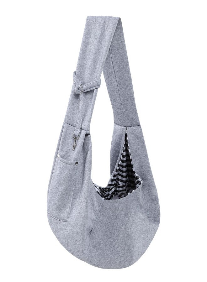 ARZQUT Dog Carrier Sling - Reversible Puppy Carrier Purse with Storage Pocket, Hand-Free Dog Sling Carrier for Carry Small Dogs and Cats, Travel Safety Harness, Dog and Cat Harness (Gray) - Image 1