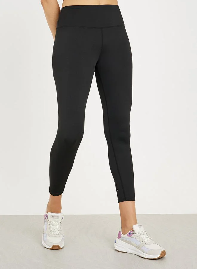 ستايلي Broad Waist Reflective Dot Calf Detail 7/8 Leggings