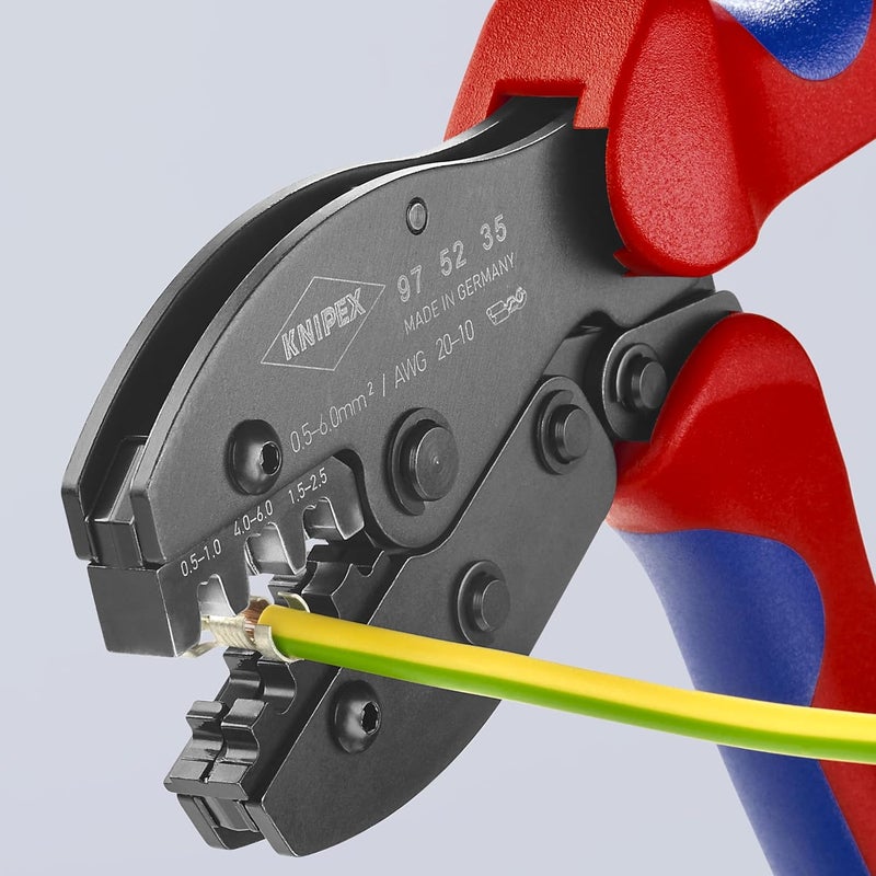 KNIPEX Crimp Pliers for Non-Insulated Open Plug Type Connectors - Image 5