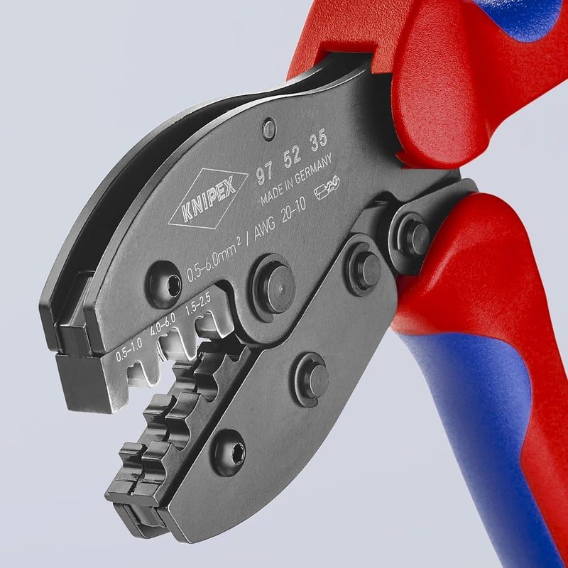 KNIPEX Crimp Pliers for Non-Insulated Open Plug Type Connectors - Image 4