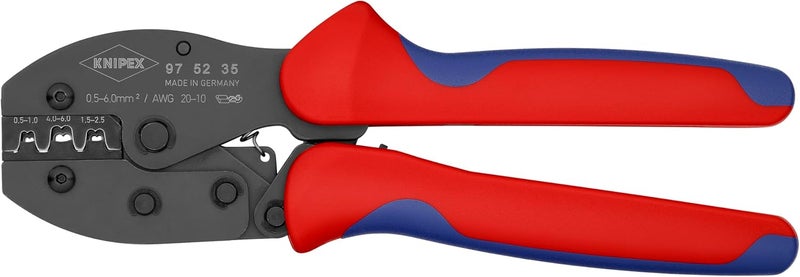 KNIPEX Crimp Pliers for Non-Insulated Open Plug Type Connectors - Image 1