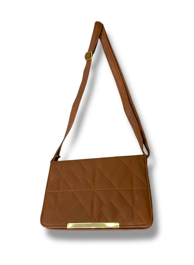 A Brown Crossbody Bag in Imported Leather – A Refined Design Combining Elegance and Functionality” - Image 3
