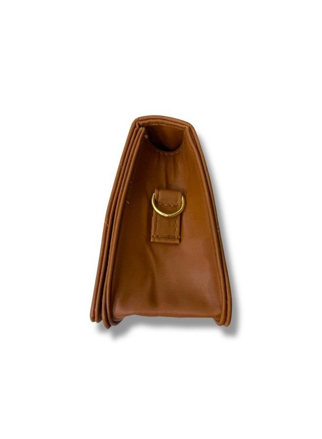 A Brown Crossbody Bag in Imported Leather – A Refined Design Combining Elegance and Functionality” - Image 4