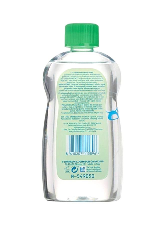 Johnson's Aloe Vera Baby Oil-300Ml - Image 2
