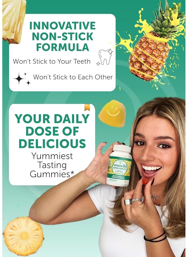 LUNAKAI Vitamin D3 Gummies Extra Strength 60 Count for Adults - Image 3