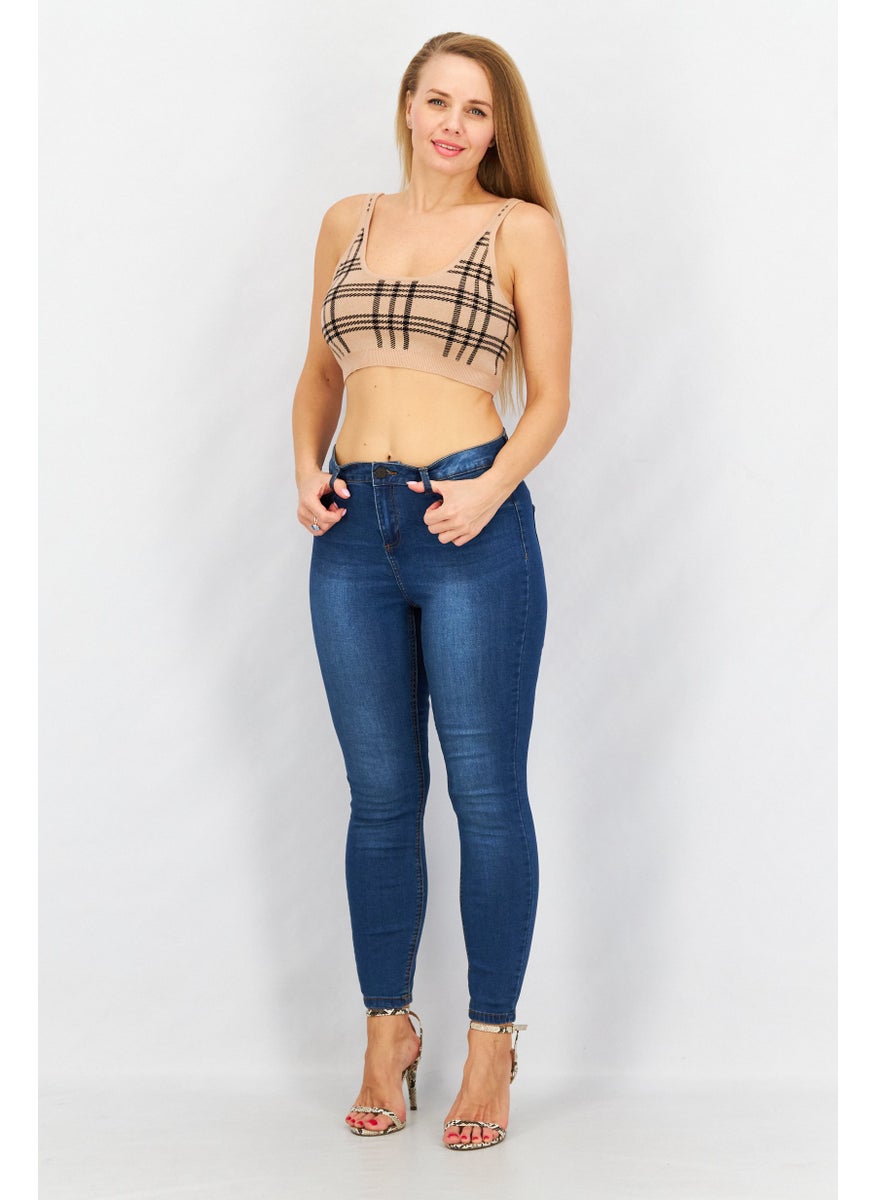 NOISY MAY Women Skinny Fit Wash Stretchable Denim, Blue  - Image 2