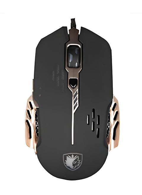 SADES Gaming Mouse - Ergonomic Design with Automatic Breathing Lights - Laser Sensor - Adjustable DPI - USB Interface-BLACK