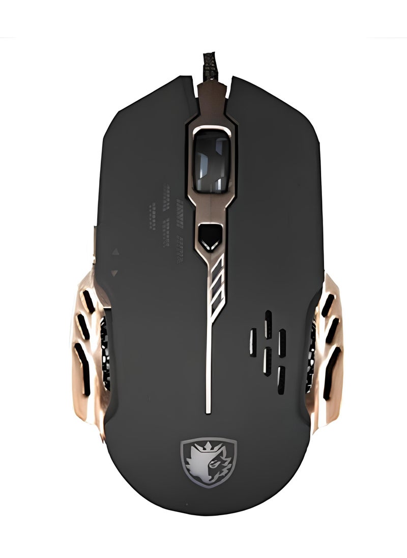 Generic - SADES Gaming Mouse - Ergonomic Design with Automatic Breathing Lights - Laser Sensor - Adjustable DPI - USB Interface-BLACK - Image 1