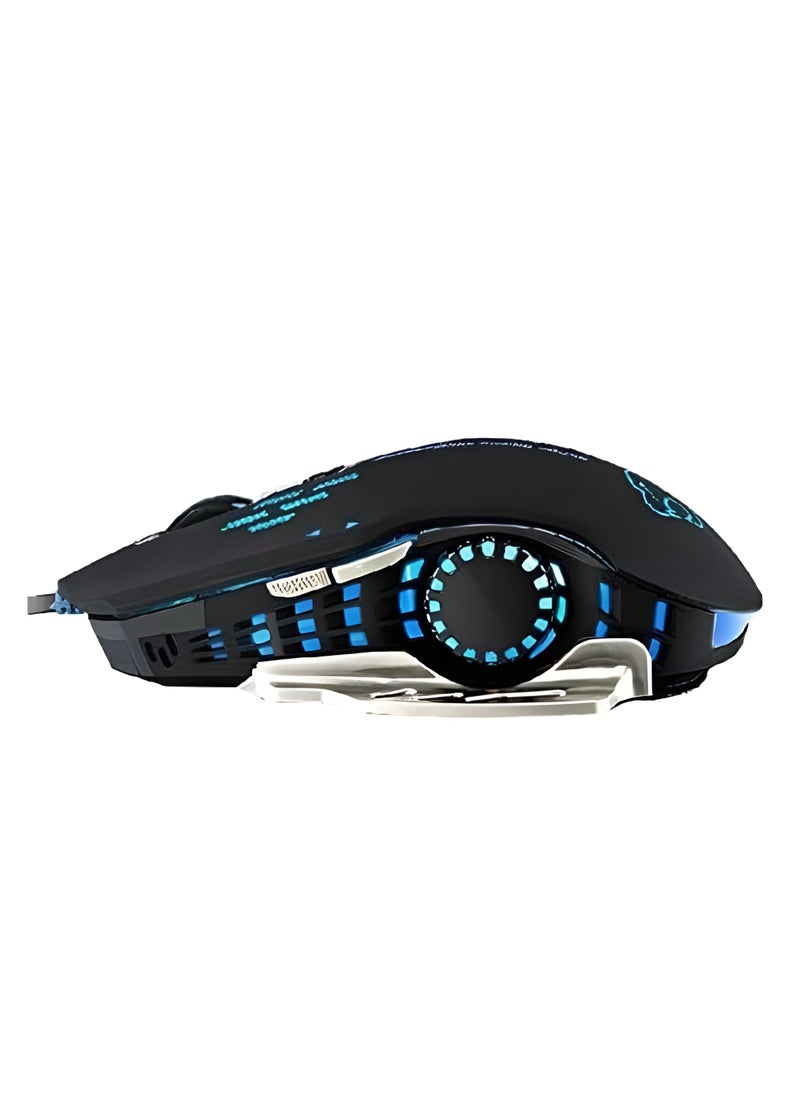 Generic - SADES Gaming Mouse - Ergonomic Design with Automatic Breathing Lights - Laser Sensor - Adjustable DPI - USB Interface-BLACK - Image 1