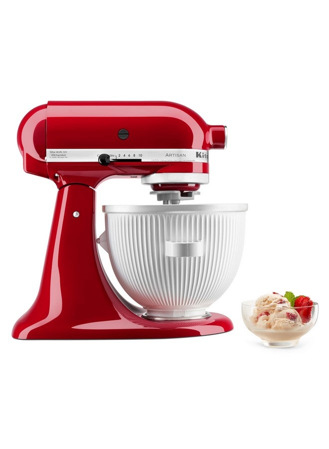 KitchenAid KitchenAid Ice Cream Maker Attachment Stand Mixer, 2 Quart, White  - Image 1