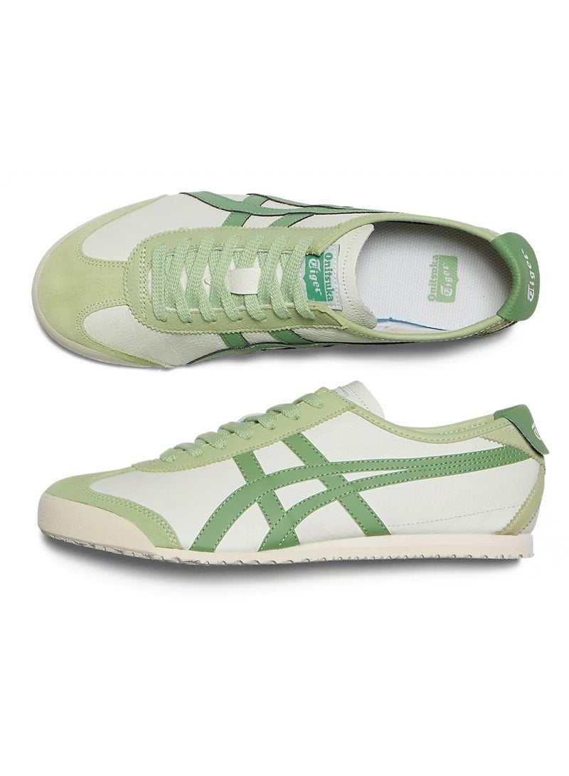 Onitsuka Tiger Onitsuka Tiger white and green stitched casual shoes, trendy and versatile, unlocking the perfect fusion of sports and fashion  - Image 3