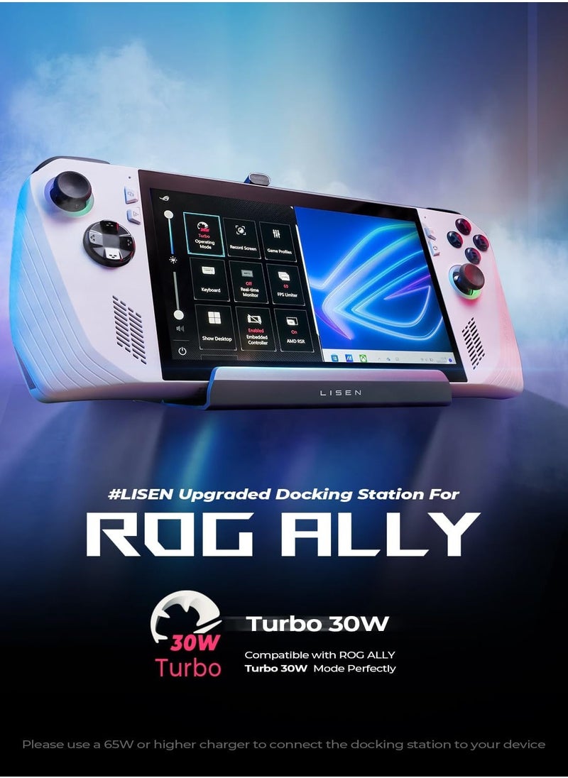 Generic - Docking Station, 10-in-1 Steam Deck Dock with 5 USB 3.0&2.0, Dual Cooling Fan, HDMI 4K@60Hz, Gigabit Ethernet, 100W Charging for Valve Stream Deck, ROG Ally and Legion Go - Image 1