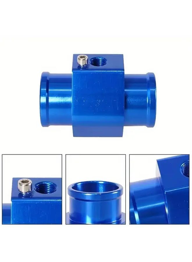 Blue Aluminum Water Temp Sensor Adapter 28-40mm Universal Radiator Hose Clamps - Image 4