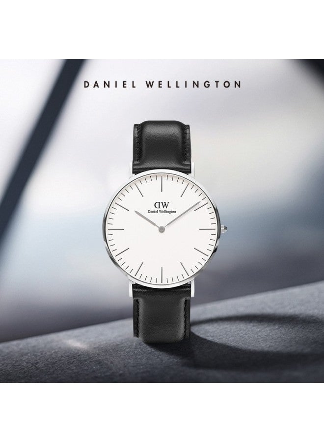 Daniel Wellington Dw Watch For Men, Simple Leather Strap Wristwatch, Ultra-thin Quartz Watch, Fashionable Western-style Watch, Birthday Gift, Dw00100020 - Image 3
