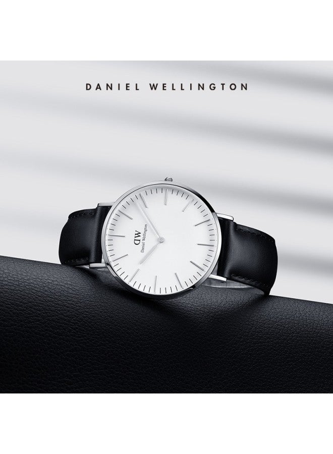 Daniel Wellington Dw Watch For Men, Simple Leather Strap Wristwatch, Ultra-thin Quartz Watch, Fashionable Western-style Watch, Birthday Gift, Dw00100020 - Image 4