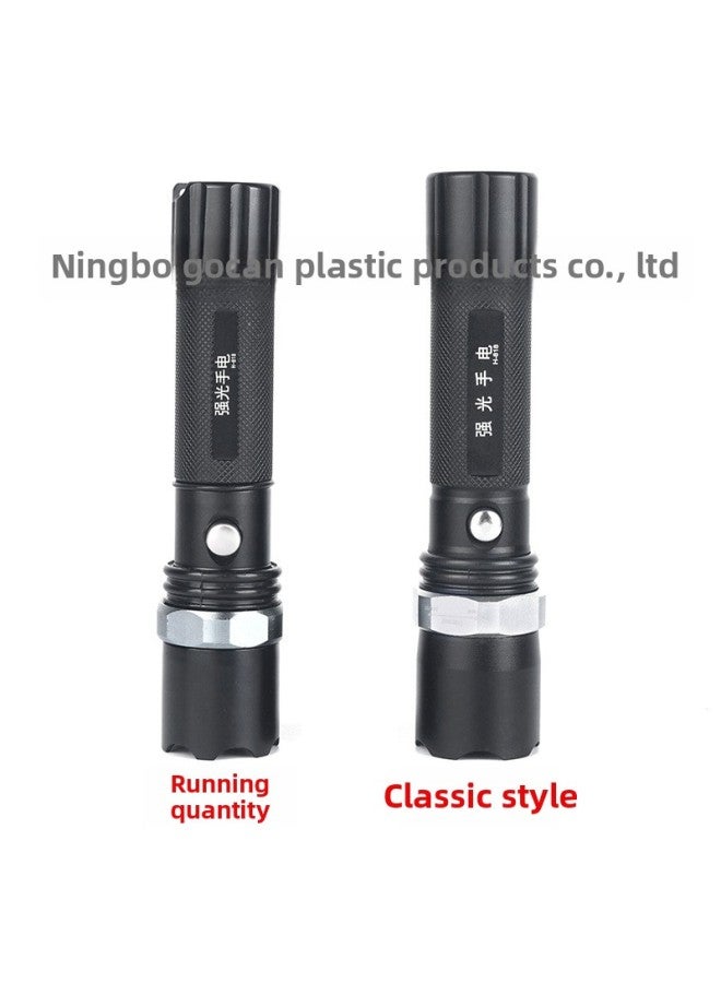 Aluminum Alloy Mini Flashlight Small Strong Light Portable Outdoor Rechargeable Super Bright Multi-function Zoom Led Flashlight-Product Specifications:Running Model  - Image 5