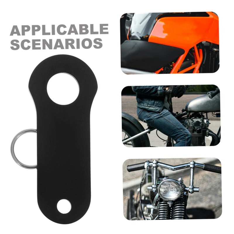 Motorcycle Steel Bell Hanger Keychain With Carabiner For Bikers Gym Bag Luggage - Image 4