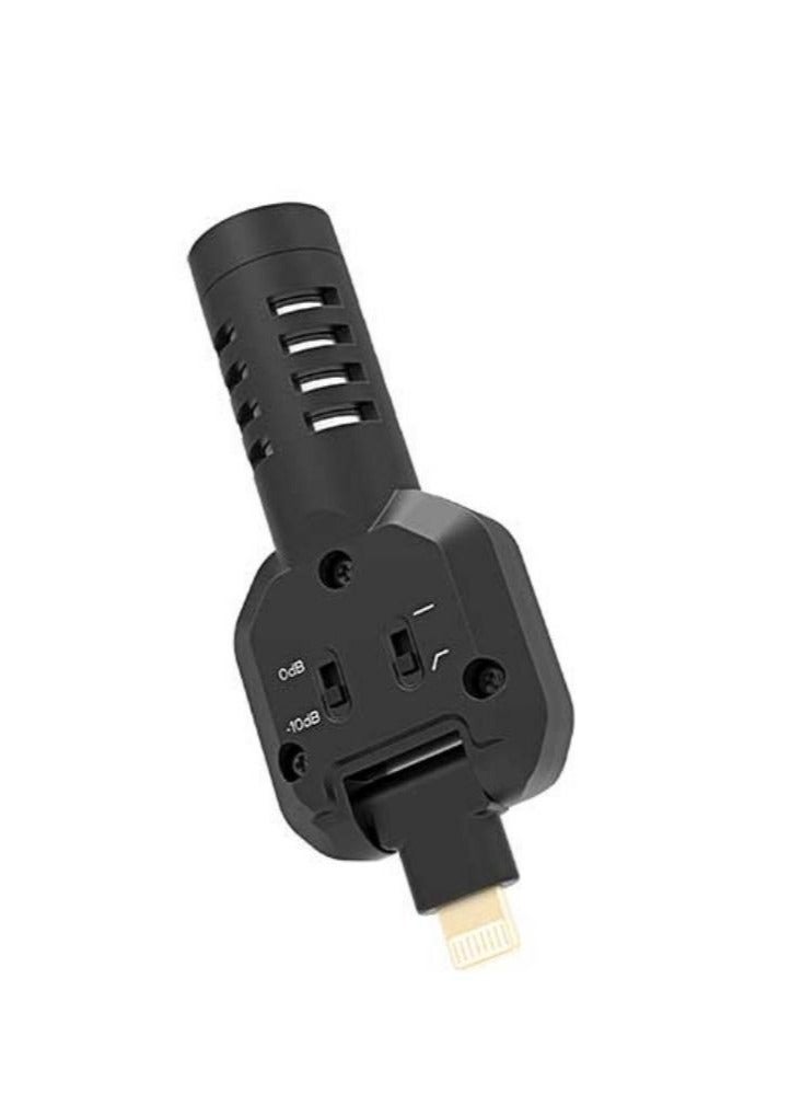 CKMOVA Flexible Compact Condenser Microphone Lightning Connector 180 Rotation Black - Image 2