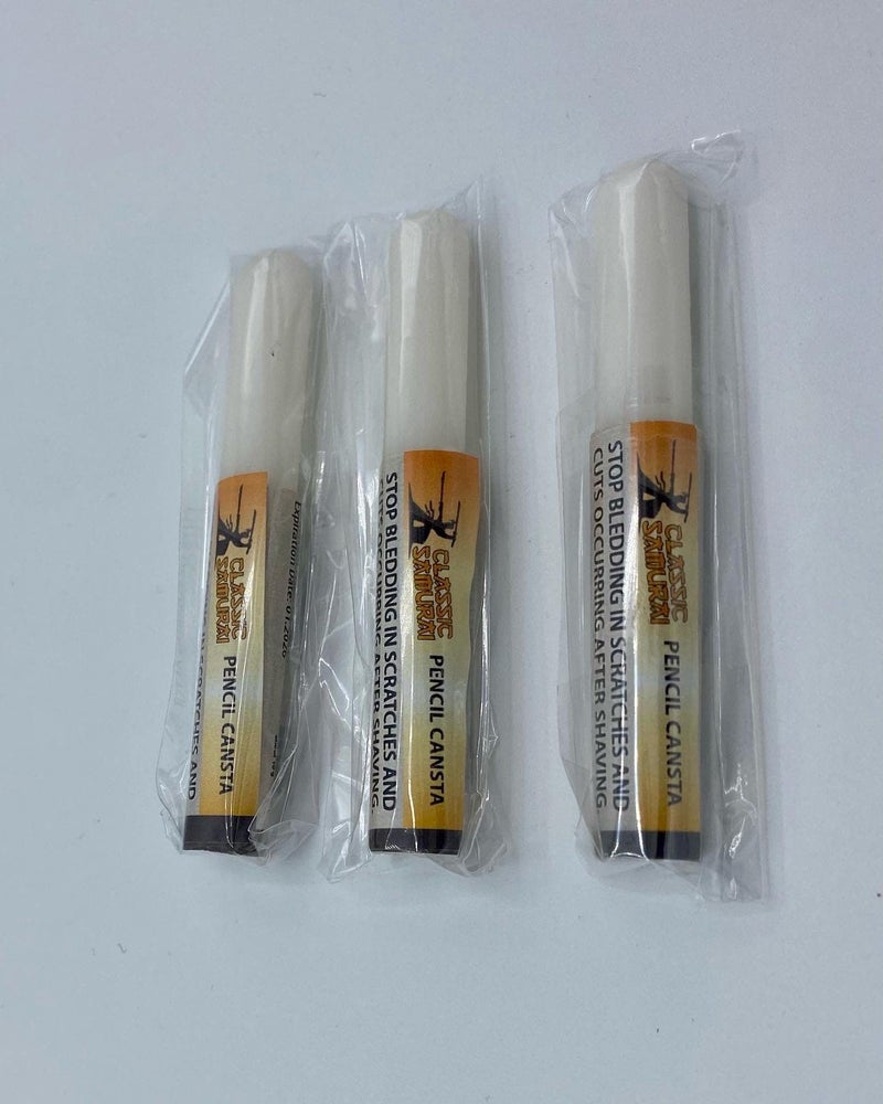 Classic Samurai قلم ستبتك نوع كتلة الألوم التقليدية للحلاقة 12 حزمة - Image 2