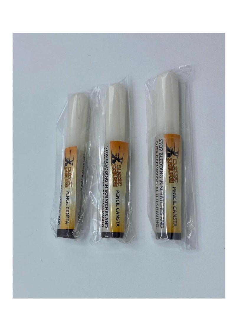 Classic Samurai - Styptic Pen Type Traditional Shaving Cut Alum Block 12-Pack - Image 1