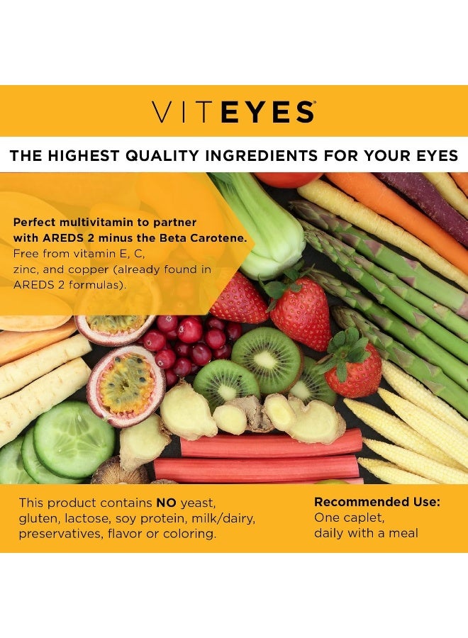 Viteyes Classic Areds 2 Companion Beta-Carotene Free Multivitamin Supplement - Image 3