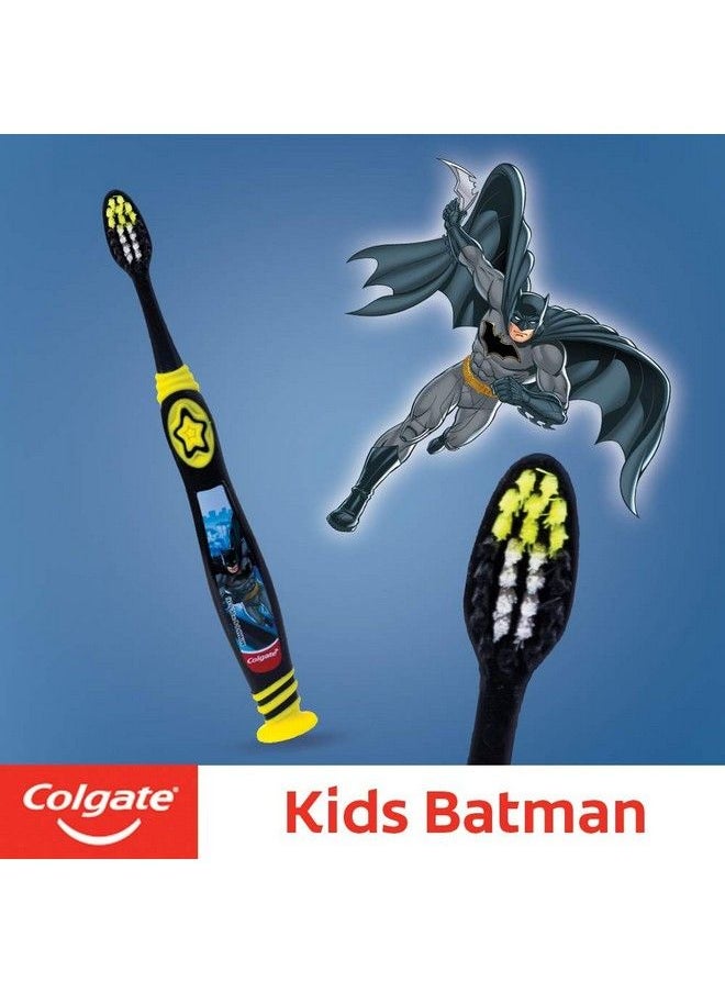 Colgate Kid'S Batman Anti Cavity Extra Soft Brush With Tongue Cleaner Toothbrush 1 Pc Batman Paste Anticavity Toothpaste For Kids 80G + 80G (Bubble Fruit Flavour)  - Image 3