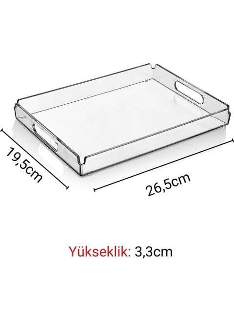 Crystal Rectangular Presentation Tray